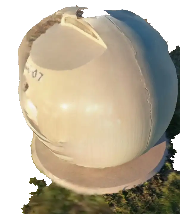 a 3D model of on of the orbs found in Frederick Back Park