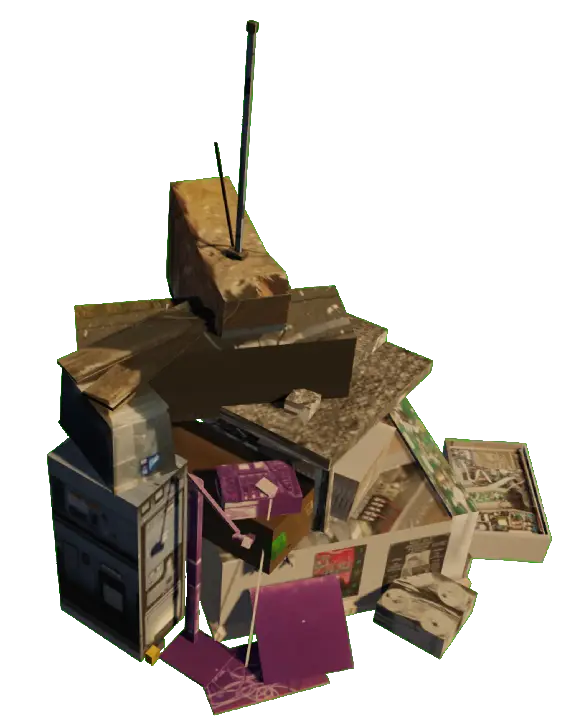 a 3D model of a pirate radio
